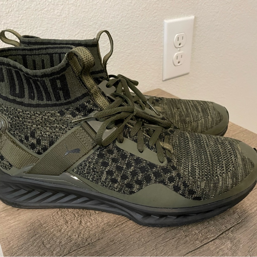 Puma Olive Green Athletic Shoes